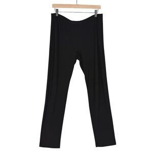 Entrata Pants Womens XL Liquid Knit Slinky Elastic Waist Pull On Straight Leg